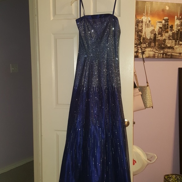 Macy's Dresses & Skirts - New Blue gown